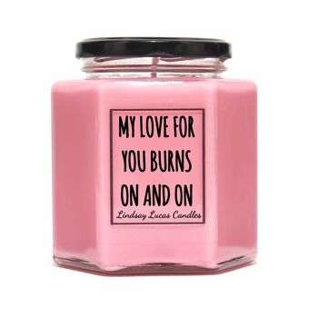 Bougie Parfumée My Love For You Burns On and On - Petite 3