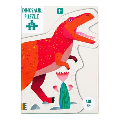 Party Dinosaur Tyrannosaurus Rex Shaped Puzzle 52 Pieces