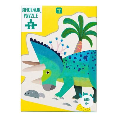Party Dinosaur Triceratops Shaped Puzzle 62 Pieces