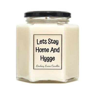 Lets Stay Home And Hygge Duftkerze - Klein
