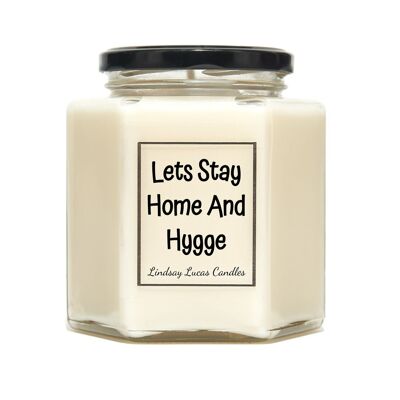 Candela profumata Lets Stay Home e Hygge - Piccola