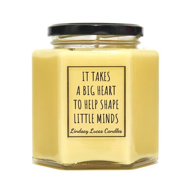 Ci vuole un grande cuore per dare forma alla candela profumata di Little Minds - Small