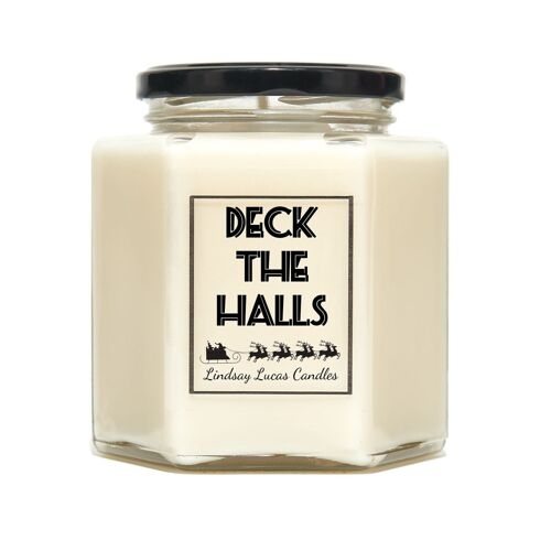 Deck The Halls Christmas Scented Candle - Large