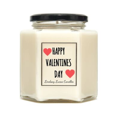 Happy Valentines Day Scented Candle - Large