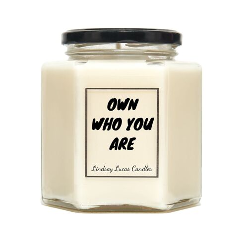 Own Who You Are Positivity Scented Candle - Small