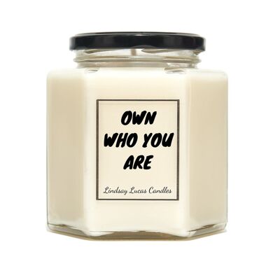 Own Who You Vela perfumada de positividad - Pequeña