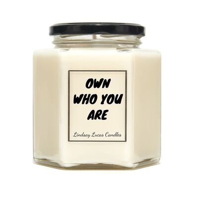 Own Who You Are Positivity Scented Candle - Large