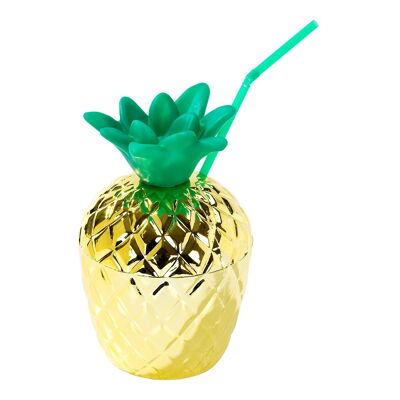 Tropical Fiesta Gold Pineapple Cup