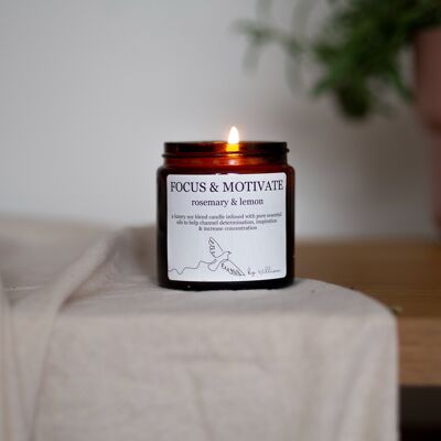 Focus & Motivate Candle | Rosemary & Lemon