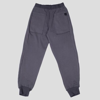 ANTHRACITE GRAY SPORTS BAGGY TROUSERS