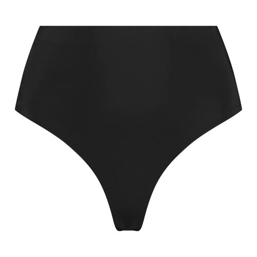 Invisible Mid Waist Thong Black