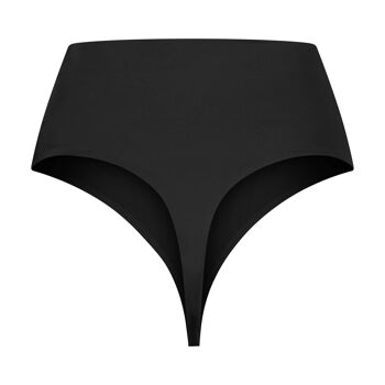 String Taille Haute Invisible Noir 4
