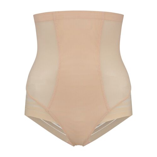 Powermesh High Waist Brief Beige