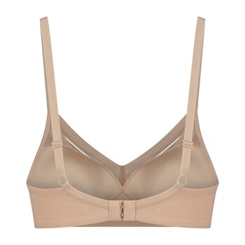 Soutien-Gorge Sans Armature Dentelle Beige 4