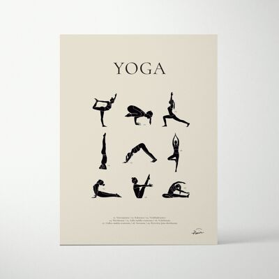 Yoga - Affiche decorative