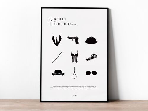 Tarantino Movies- Affiche, Poster - Format 30x40cm