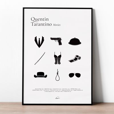 Tarantino Movies- Afiche, Póster - Formato 30x40cm