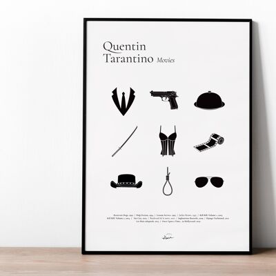Tarantino Movies- Affiche, Poster - Format 30x40cm