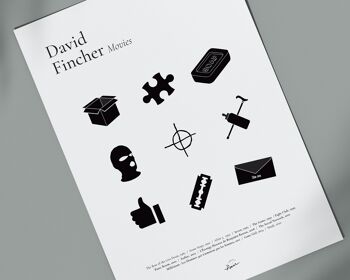 Films de David Fincher -Affiche, affiche - Format 30x40cm 5