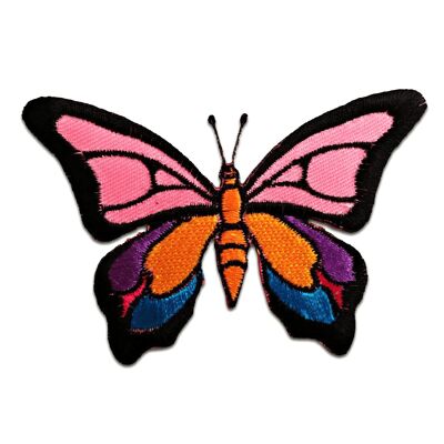 Schmetterling - Aufnäher, Bügelbild, Aufbügler, Applikationen, Patches, Flicken, zum aufbügeln, Größe: 8,9 x 6,5 cm