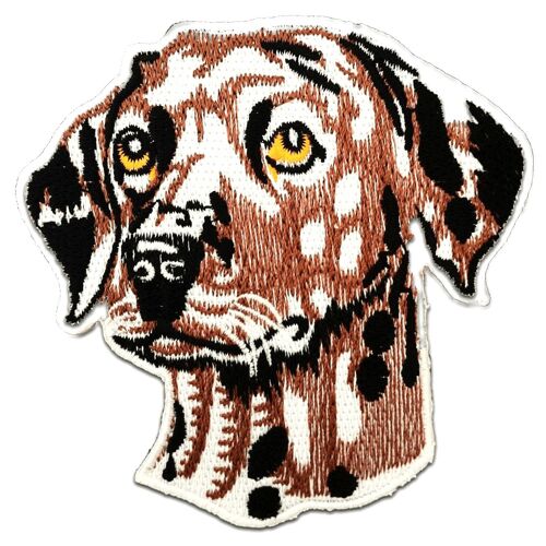 Hund Tier - Aufnäher, Bügelbild, Aufbügler, Applikationen, Patches, Flicken, zum aufbügeln, Größe: 8,5 x 8,7 cm