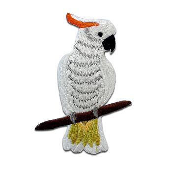 Animal oiseau - patch, thermocollant, applique, patchs, patchs, thermocollant, taille : 6,5 x 9 cm