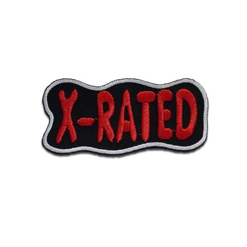 x Rated Biker Quotes - Aufnäher, Bügelbild, Aufbügler, Applikationen, Patches, Flicken, zum aufbügeln, Größe: 9,5 x 5 cm