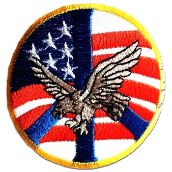 Compra Toppe termoadesive, termoadesive, termoadesive, applicazioni, toppe,  toppe, toppe termoadesive USA America Eagle Flag, dimensioni: 7,7 x 7,7 cm  all'ingrosso
