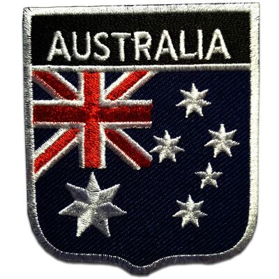 Australien Flagge Fahne - Aufnäher, Bügelbild, Aufbügler, Applikationen, Patches, Flicken, zum aufbügeln, Größe: 6,5 x 7,5 cm