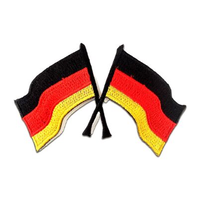 Racing Flagge Fahne - Aufnäher, Bügelbild, Aufbügler, Applikationen, Patches, Flicken, zum aufbügeln, Größe: 9,8 x 7,2 cm