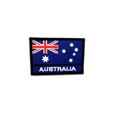 Australien Flagge Fahne - Aufnäher, Bügelbild, Aufbügler, Applikationen, Patches, Flicken, zum aufbügeln, Größe: 7,2 x 4,9 cm