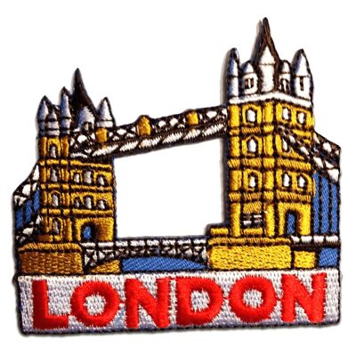 London Bridge Tower - Aufnäher, Bügelbild, Aufbügler, Applikationen, Patches, Flicken, zum aufbügeln, Größe: 6,7 x 6,4 cm