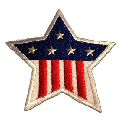 USA Stern Army - Aufnäher, Bügelbild, Aufbügler, Applikationen, Patches, Flicken, zum aufbügeln, Größe: 8,2 x 8,5 cm