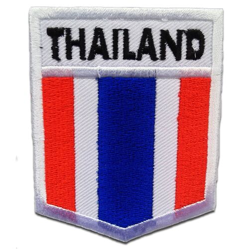 Thailand Flagge Fahne - Aufnäher, Bügelbild, Aufbügler, Applikationen, Patches, Flicken, zum aufbügeln, Größe: 6 x 7.5 cm