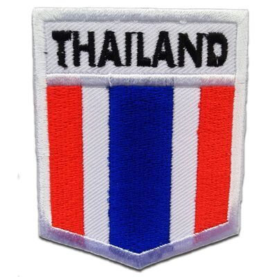 Thailand Flagge Fahne - Aufnäher, Bügelbild, Aufbügler, Applikationen, Patches, Flicken, zum aufbügeln, Größe: 6 x 7.5 cm