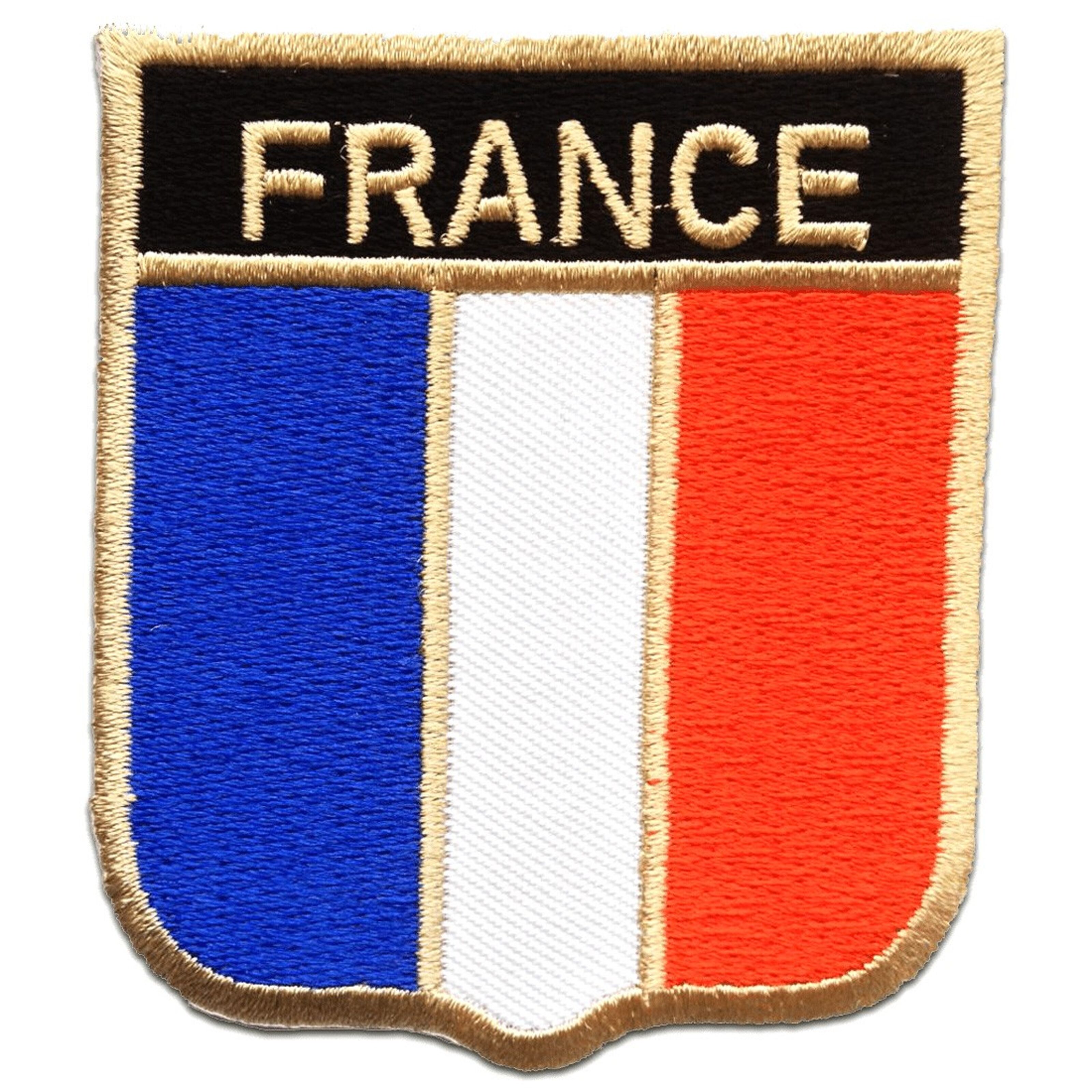 Buy wholesale France Flag Flag Iron-on Patches, Iron-Ons, Appliques, Patches,  Iron-On, Size: 6.2 x 7.5 cm