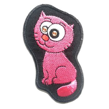 Chat Enfant Animal - Coudre, Thermocollant, Thermocollant, Appliques, Patchs, Patchs Thermocollants, Taille: 4,6 x 8 cm