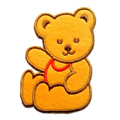 Teddy Bär Kinder Tier - Aufnäher, Bügelbild, Aufbügler, Applikationen, Patches, Flicken, zum aufbügeln, Größe: 7,7 x 5,4 cm
