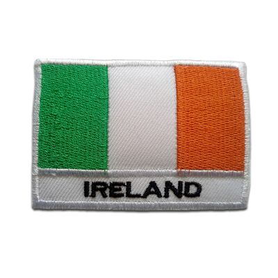 Irland Flagge Fahne - Aufnäher, Bügelbild, Aufbügler, Applikationen, Patches, Flicken, zum aufbügeln, Größe: 5,3 x 7,6 cm