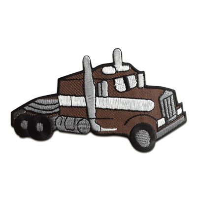 LKW Truck Kinder - Aufnäher, Bügelbild, Aufbügler, Applikationen, Patches, Flicken, zum aufbügeln, Größe: 10,9 x 7 cm
