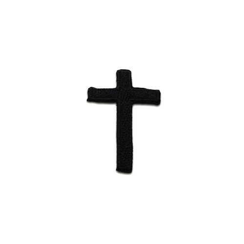 Kreuz Christuskreuz Religion - Aufnäher, Bügelbild, Aufbügler, Applikationen, Patches, Flicken, zum aufbügeln, Größe: 3,2 x 5,4 cm