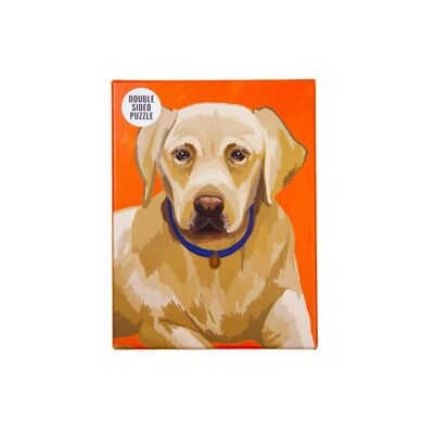 100 Piece Labrador Double-Sided Puzzle