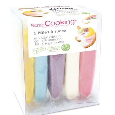 Pack of 5 NOT unicorn (yellow, pastel blue, parma, white, pink) 5X80g