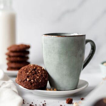Biscuit double chocolat et noisettes (sans gluten, végétalien) 4