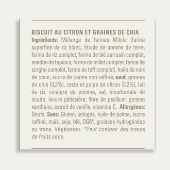 Biscuit au citron et au chia (sans gluten, sans produits laitiers, végétarien). 17