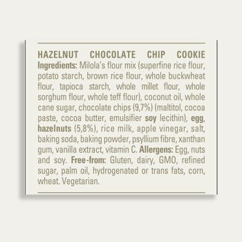 Biscuits aux noisettes et pépites de chocolat (sans gluten, sans produits laitiers, végétariens) 7