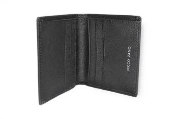 Orina - Porte-cartes en cuir - Saffiano noir 2