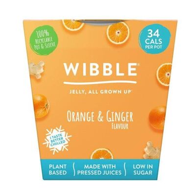 Wibble Vegan Orange & Ginger Jelly Pot