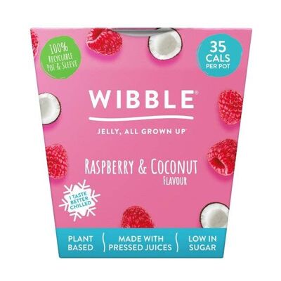 Wibble Vegan Raspberry & Coconut Jelly Pot