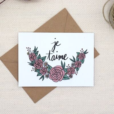 Carte de Voeux "Je t'aime"